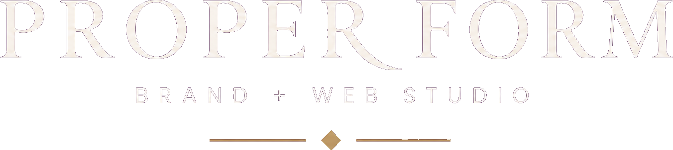 Proper Form, brand and web studio